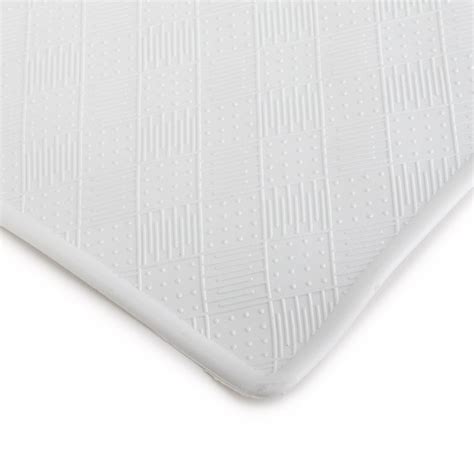 Safety Rubber Bath Mat 14"X22", White | Rubber Bath Mats | Bath Mats ...