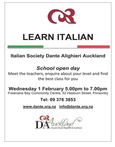 Dante Alighieri Society Of Auckland Blog Learn Italian In Auckland