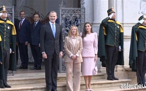 Letizia Felipe Di Spagna A Roma Con Giorgia Meloni Video Amica