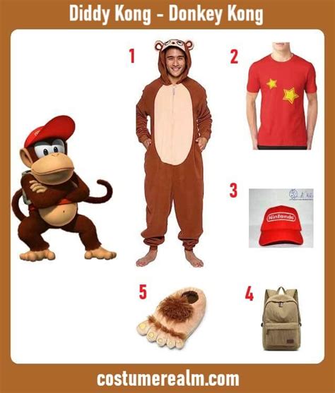 Diddy Kong Costume - Costume Realm