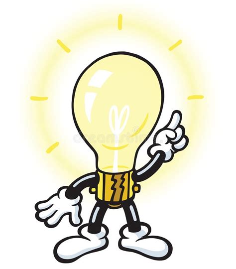 Light Bulb Character Stock Vector Illustration Of Idea 19111413