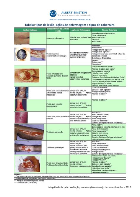 Tipos De Les Es E Feridas Pdf Resumos Enfermagem Docsity