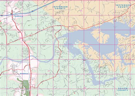 Pigeon Forge TN, Community Map - Town Square Publications