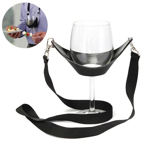 1pc Wine Glass Holder Strap Portable Wine Yoke Lanyard Glass Holder Support Straps For Festival