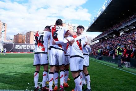 Isi Palazon Rayo Vallecano Celebrates His Editorial Stock Photo Stock