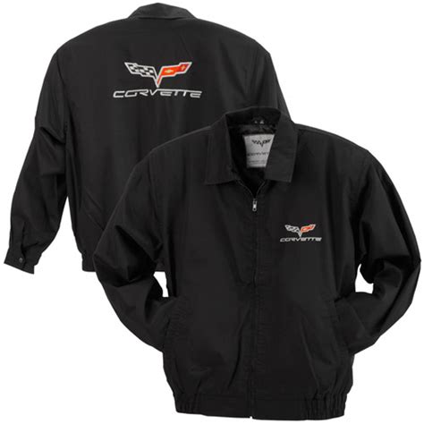 C6 Corvette Black Cotton Jacket Auto Gear Direct