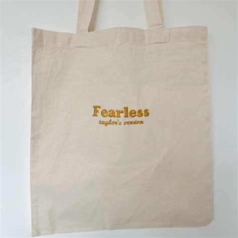 Taylor swift fearless tote bag Size: 38cm by 42cm... - Depop