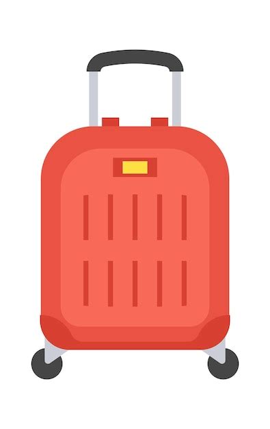 Premium Vector Cabin Suitcase Travel Baggage Vector Illustration