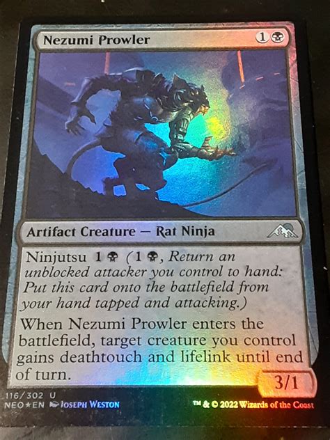 Nezumi Prowler Foil Kamigawa Neon Dynasty Near Mint Mtg Free