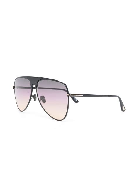 Tom Ford Eyewear Ethan Pilot Frame Sunglasses Farfetch