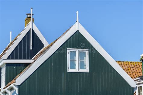 Details View of the Wall and Roof of a Traditional Dutch Architecture ...