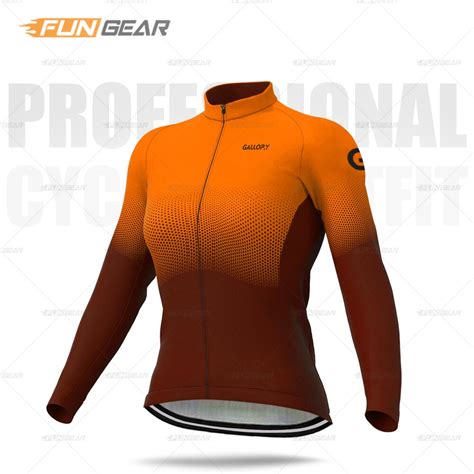 Women Road Bike Uniform Long Sleeve Cycling Jersey Lady Bicycle Spring