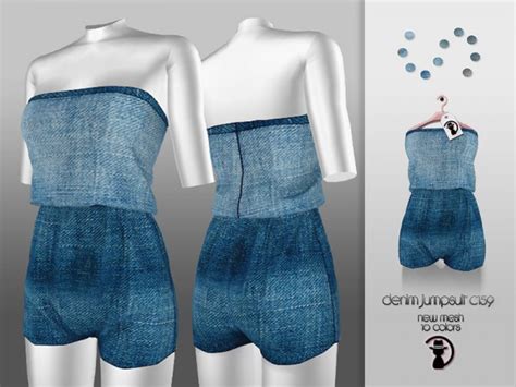 Sims 4 Denim Jumpsuit CC