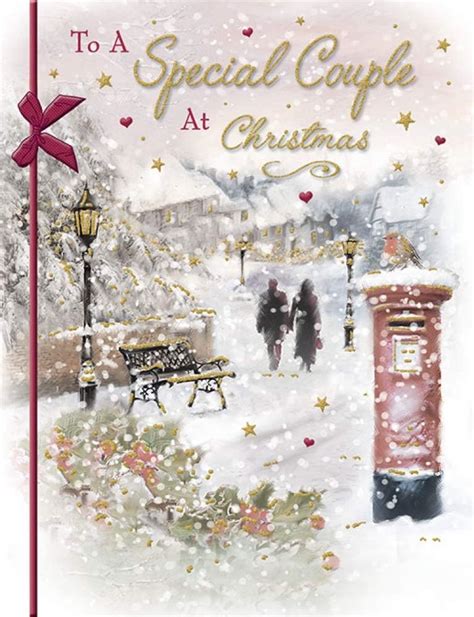 Piccadilly Greetings Traditional Christmas Card Special Couple X