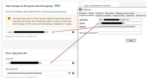 Shopify wprowadzanie danych dostępowych pomoc integratory pl