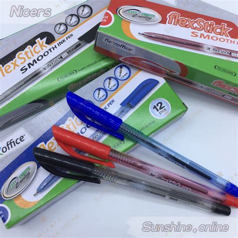 Pcs Mm Original Flexoffice Flexstick Smooth Ink Pen Ballpen