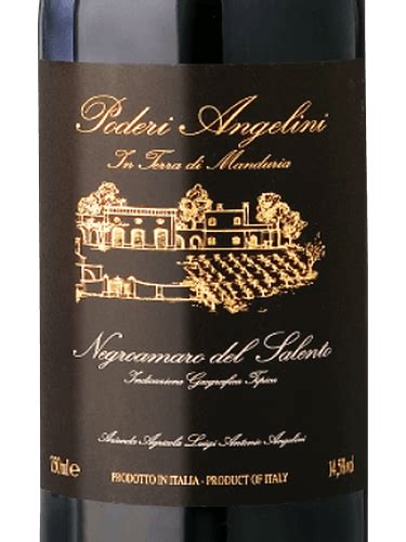 Poderi Angelini Negroamaro Del Salento Vivino Us