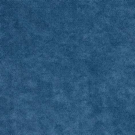 Ocean Blue Solid Chenille Upholstery Fabric By The Yard M Kovi