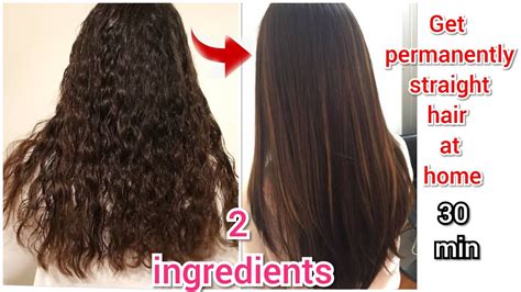 Homemade Hair Straightening Cream Permanent Hair Straightening After