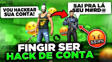 TROLEI MEU AMIGO FINGINDO SER UM HACKER DE CONTA NO FREE FIRE É OLHA NO