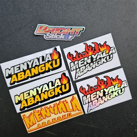 Stiker Sticker Menyala Abangku Cutting Lazada Indonesia