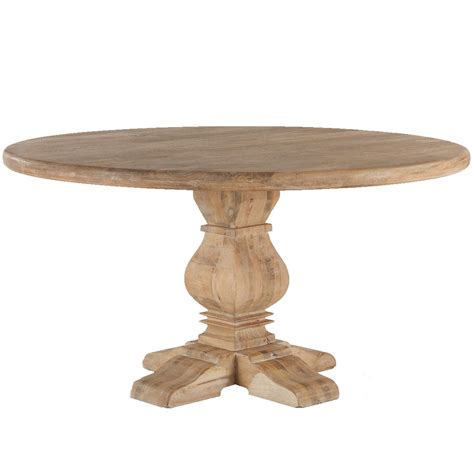 Farmhouse Rustic Round Dining Table Kholdsky