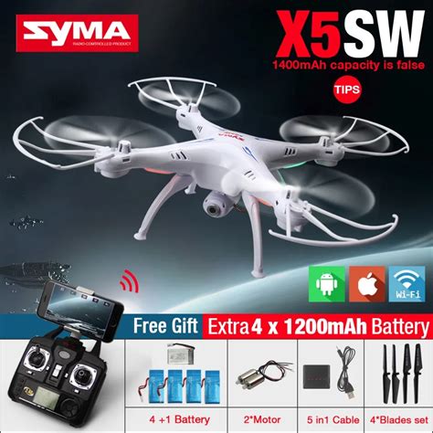 SYMA X5SW X5SW 1 FPV RC Drone With WiFi Camera HD 2 4G 6 Axis RC