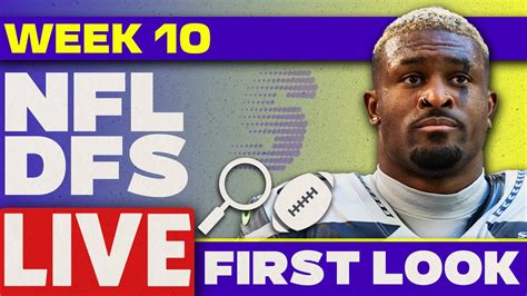 Nfl Dfs First Look Week 10 Picks Nfl Dfs Strategy Youtube