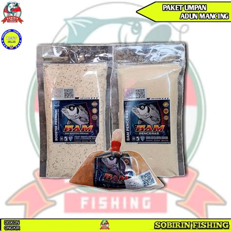 Paket Bam Super Hemat Paketan Umpan Adun Mancing Isi Amis Kuning