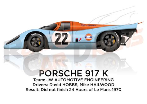 Porsche 917 K n.22 did not finish 24 Hours of Le Mans 1970