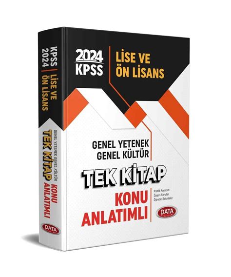 Data Kpss Lise N Lisans Genel K Lt R Genel Yetenek Tek Kitap Konu