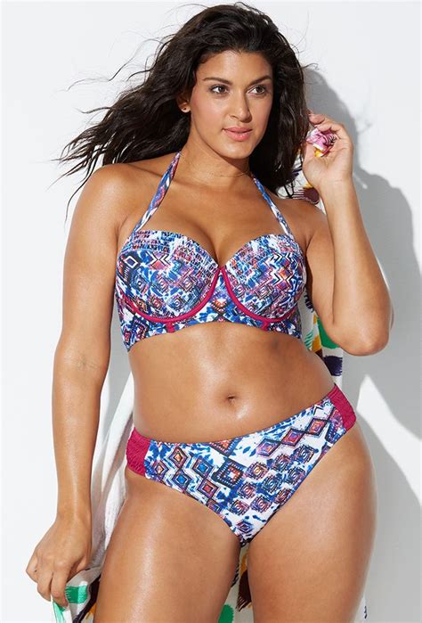 Plus Size Starlet Folly Smocked Underwire Bikini