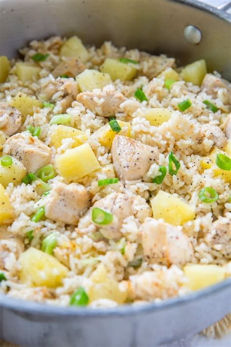 One Pot Pineapple Chicken And Rice