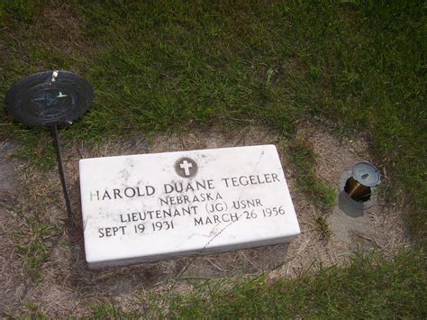 Harold Duane Tegeler Find A Grave Memorial