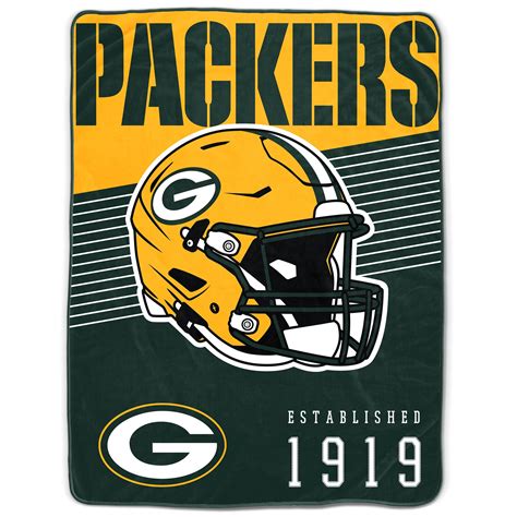 "Pegasus Home Fashions Green Bay Packers Fleece Lined 60"" x 80 ...