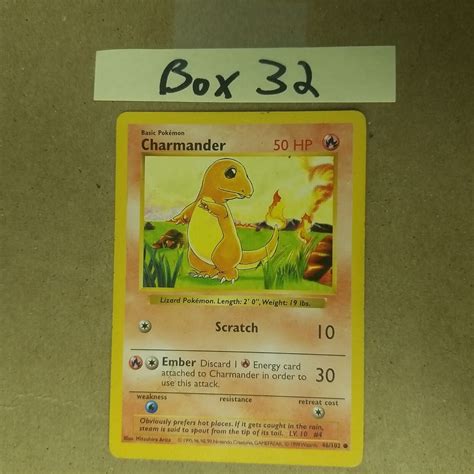 Charmander 46 102 Shadowless Base Set VINTAGE WOTC Pokemon Card