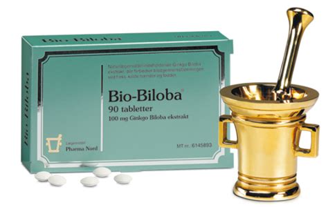 Bio Biloba Mg Ginkgo Biloba Ekstrakt Kolde H Nder Og F Dder