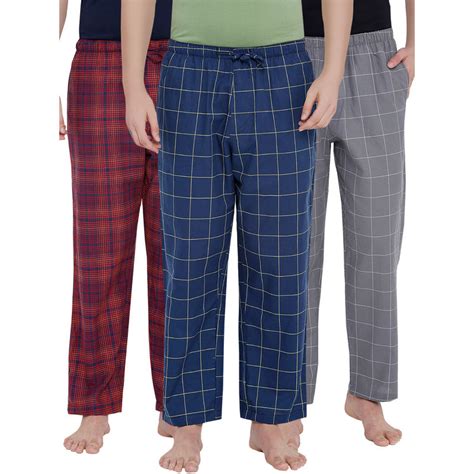 Xyxx Super Combed Cotton Checks Pyjama For Men Pack Of 3 Multi