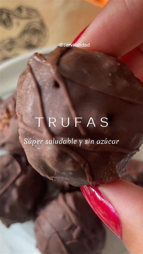 Trufas súper healthy Postres saludables Alimentos saludables