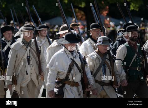 Revolutionary War Re Enactors Take Part In Annual Battle Of Germantown