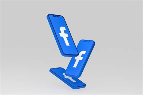 Icono De Facebook En La Pantalla De Los Tel Fonos M Viles D Render