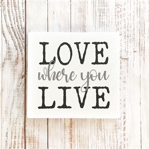 Love Where You Live I Love Where I Live Home Sweet Etsy UK