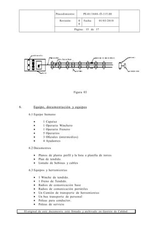 Procedimiento De Tendido De Conductor PDF