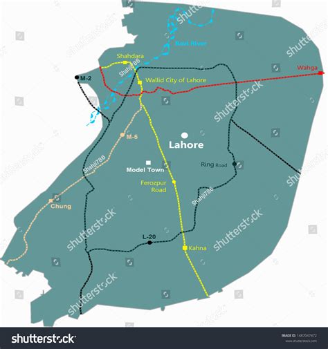 Map Of Lahore City Pakistan - Caresa Vivianne