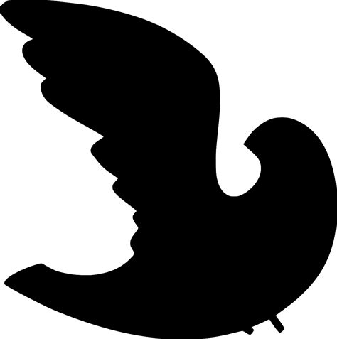 SVG Taube Vogel Frieden Symbol Kostenloses SVG Bild Symbol SVG