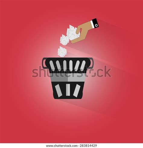 Put Trash Place Vector Sign Stock Vector Royalty Free