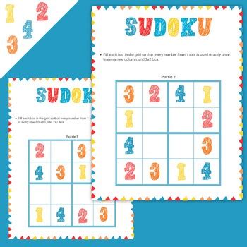 Colorful 4x4 Sudoku Puzzles for Kids: Logic Games for Learning by AKDI STUDIO