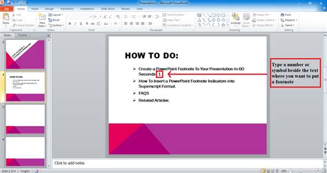 How To Add A Footnote In Powerpoint Simple Methods