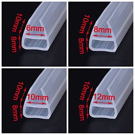 Bclla Zkenshan Weather Stripping Seal F U H Shape Glass Door Seals