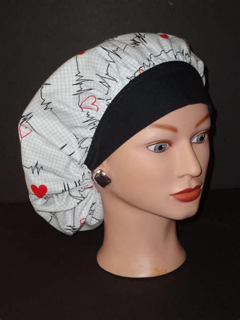 The Perfect Size Bouffant Scrub Hatekgheart Rhythm Black Band